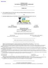 U.S. Silica Holdings, Inc.