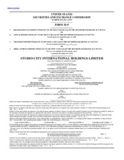 Studio City International Holdings Limited