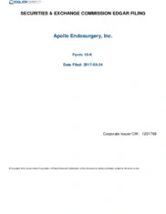 Apollo Endosurgery, Inc.