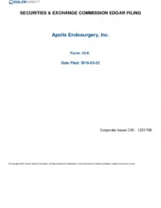 Apollo Endosurgery, Inc.