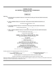 China Natural Resources, Inc.