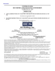 IES Holdings, Inc.