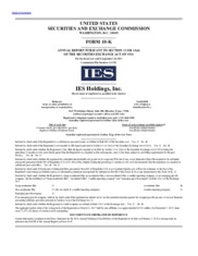 IES Holdings, Inc.