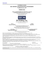 IES Holdings, Inc.
