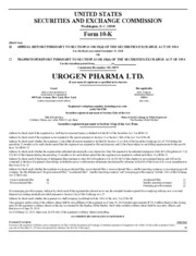 UroGen Pharma Ltd.