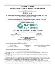 Natures Sunshine Products