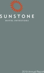 Sunstone Hotel Investors