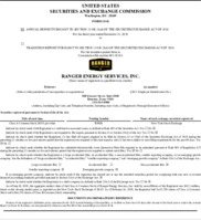 Ranger Energy Services, Inc.