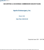 Apollo Endosurgery, Inc.