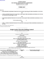 Bright Scholar Education Holdings Limited