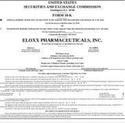 Eloxx Pharmaceuticals, Inc.