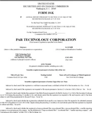 PAR Technology Corp.
