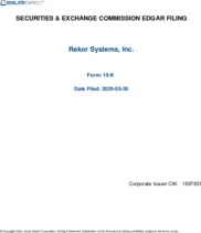 Rekor Systems, Inc.