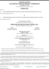 Streamline Health Solutions, Inc.