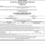 U.S. Well Services, Inc.