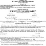 Haemonetics Corporation