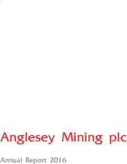 Anglesey Mining Plc
