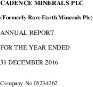 Cadence Minerals PLC